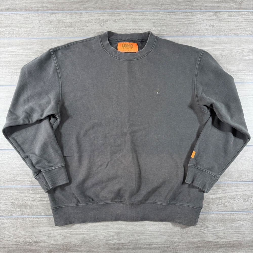 Universal Overall Chicago Mens Charcoal Gray Crewneck Sweatshirt XL U1112202TK